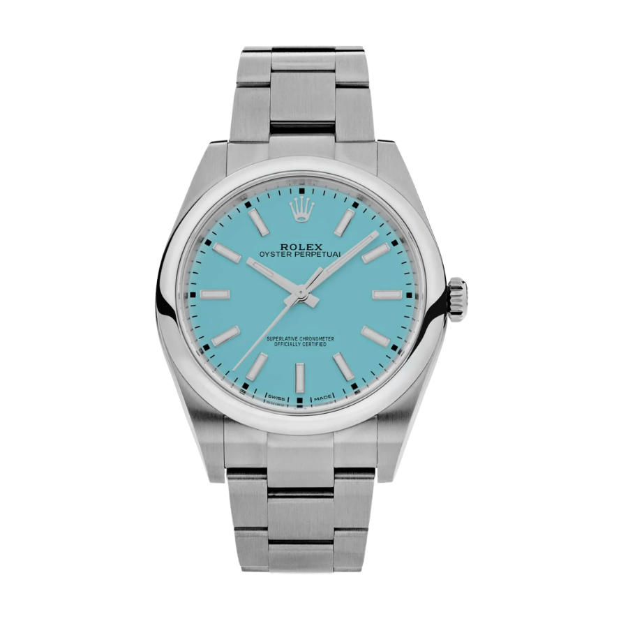 1-Rolexoysterperpetualturquoisedial41mm.png Rolex Oyster perpetual turquoise dial 41mm - Image 1