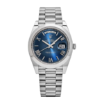 Rolex Day-date platinum blue dial 40mm