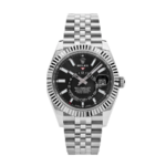 Rolex Sky-dweller black dial jubilee 42mm