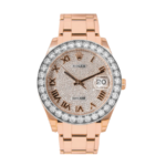 Rolex Date just pearlmaster diamond paved 39mm