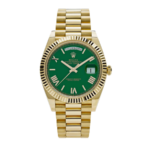 Rolex Day-date yellow gold green numerals dial 40mm