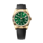Rolex Sky-dweller green dial oysterflex 42mm
