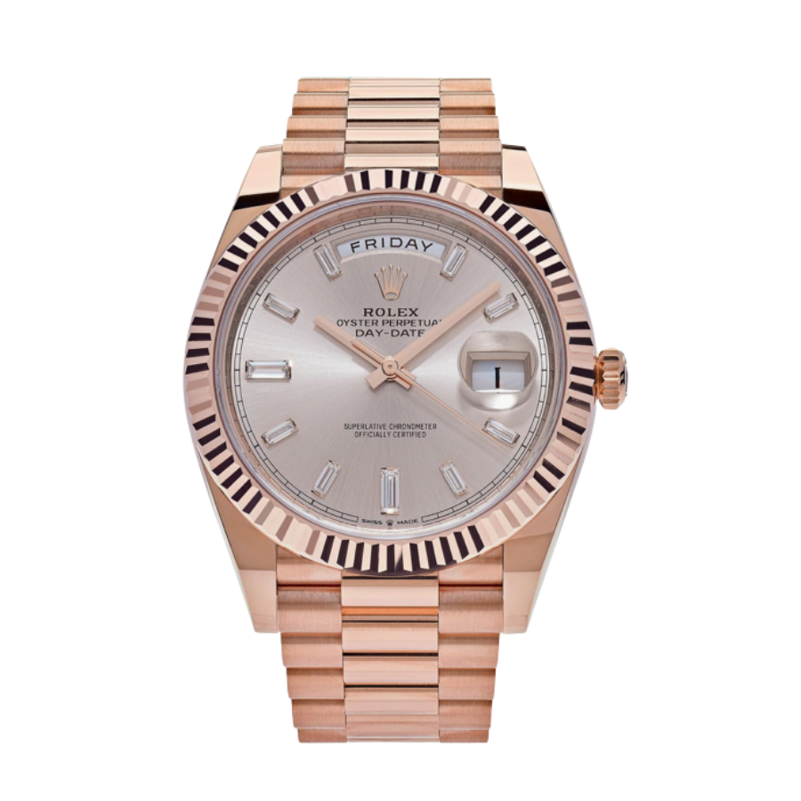 15-Rolexday-daterosegoldsundustdiamonddial40mm.png Rolex Day-date rose gold sundust diamond dial 40mm - Image 1