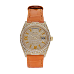 Rolex Oyster perpetual yellow diamond gold set 36mm