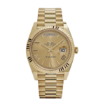 Rolex Day-date yellow gold champagne roman dial 40mm