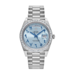 Rolex Day-date ice blue arabic dial diamond 40mm