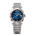 Rolex Day-date white gold blue ombre numeral dial 40mm