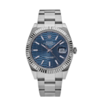 Rolex Date just fluted motif blue dial oyster 41mm