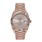 Rolex Day-date rose gold sundust roman dial 40mm