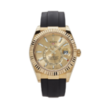 Rolex Sky-dweller gold champagne dial 42mm