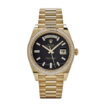 Rolex Day-date yellow gold baguette diamond dial 40mm