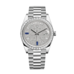 Rolex Day-date diamond paved sapphire dial 40mm
