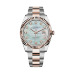 Rolex Date just rose gold mop diamond dial 41mm