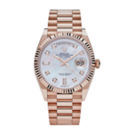 Rolex Day-date rose gold mother of pearl diamond dial 36mm