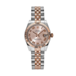 Rolex Date just ladies rose gold sundust dial 31mm