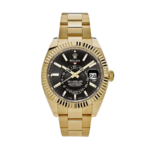 Rolex Sky-dweller gold black dial 42mm