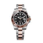 Rolex Gmt-master ii rose gold stainless black dial 40mm