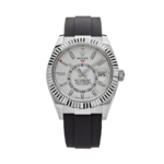 Rolex Sky-dweller white dial oysterflex 42mm