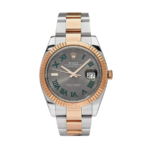 Rolex Date just wimbledon rose gold stainless 41mm