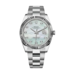 Rolex Date just diamond mother of pearl dial 41mm
