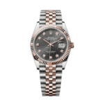 Rolex Date just rose gold motif diamond dial 36mm