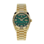Rolex Day-date gold green malachite roman diamond dial 36mm
