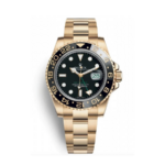 Rolex Gmt-master ii yellow gold black dial 40mm
