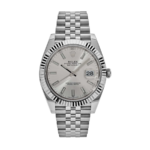 Rolex Date just steel silver dial 41mm