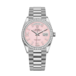 Rolex Day-date white gold pink diamond dial 36mm