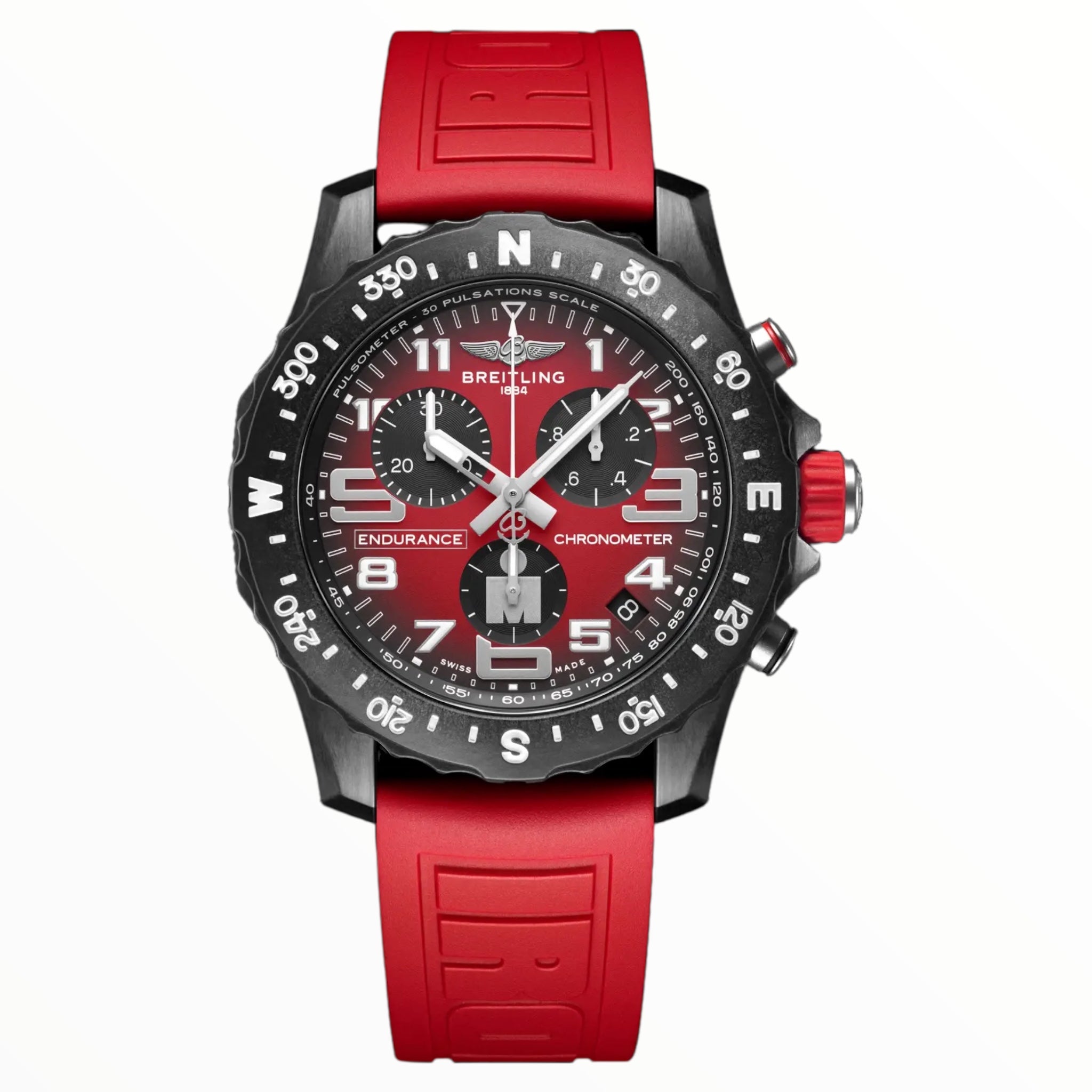 IMG-1291.jpg Breitling Endurance Pro Chronografh Super Quartz 44mm Iron Man Red - Image 1