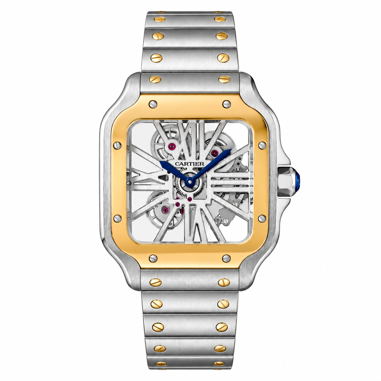 IMG-1444.png Cartier Santos 100 Large — Skeleton Two-Tone 40mm - Image 1