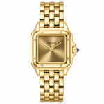 Cartier Panthere Full Gold Tone Dial Bracelet Watch 33mm