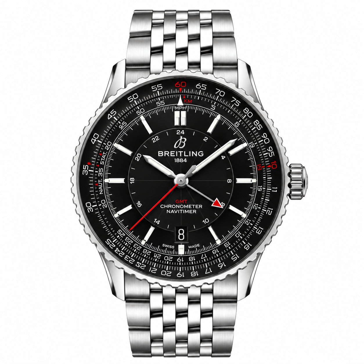 IMG-1527.png Breitling Navitimer GMT — Black Dial 41mm - Image 1