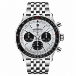 Breitling Navitimer Chronograph Silver Reverse Panda 41mm