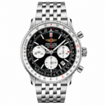Breitling Navitimer Bracelet Date Chronograph Black Dial Chronograph 44mm