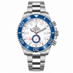 ROLEX YACHT-MASTER II NEW WHITE DIAL BLUE CERAMIC 44MM