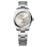 Rolex Oyster Perpetual 31mm Silver Sunday Dial