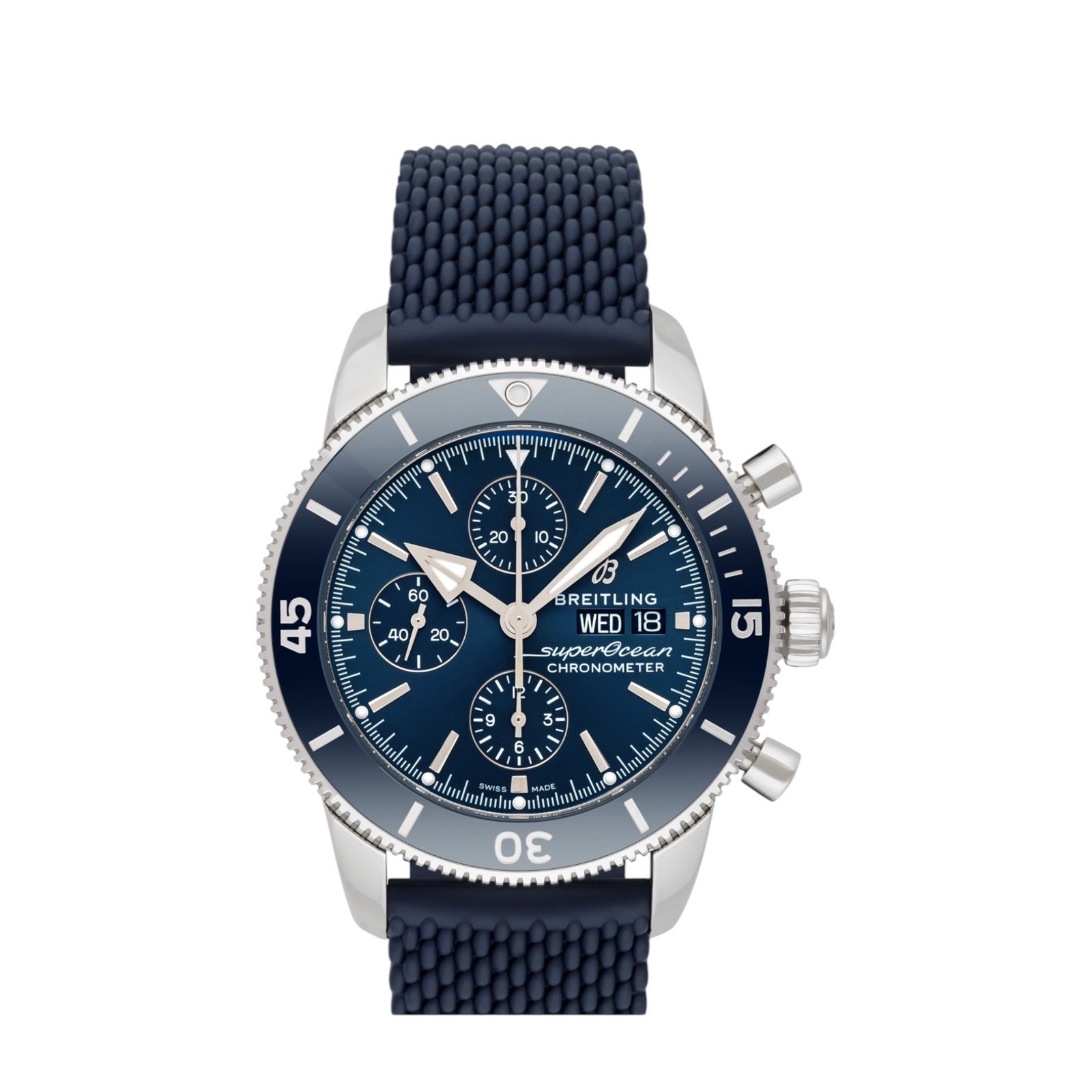 IMG-3422.jpg Breitling SuperOcean Heritage B20 Automatic 44mm Blue Chronograph With Strap - Image 1