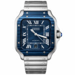 Cartier Santos Steel Blue