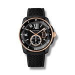 Cartier Calibre 42mm Two Tone White Dial With Strap