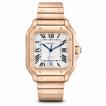 Cartier Santos 40mm Rose Gold White Dial
