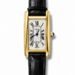 Cartier Tank Americaine – Yellow Gold White Dial Leather Strap 33MM