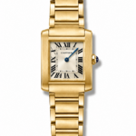 Cartier Tank Franchise Yellow Gold White Dial S Size