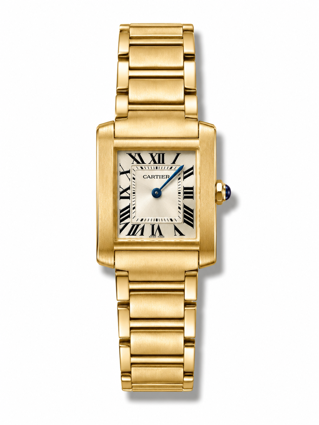 IMG-5715.png Cartier Tank Franchise Yellow Gold White Dial S Size - Image 1