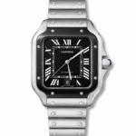 Santos 39mm Black Dial