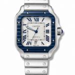 Cartier Santos White Blue