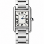 Cartier Tank Americaine Large White Dial Steel 45mm