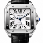 Cartier Santos – Automatic White Dial Steel Leather