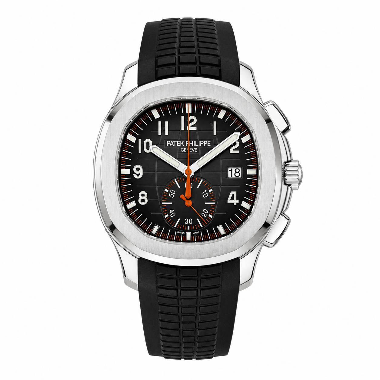 IMG-5865.png Patek Philippe Aquanaut Black Dial Chronograph Watch - Image 1