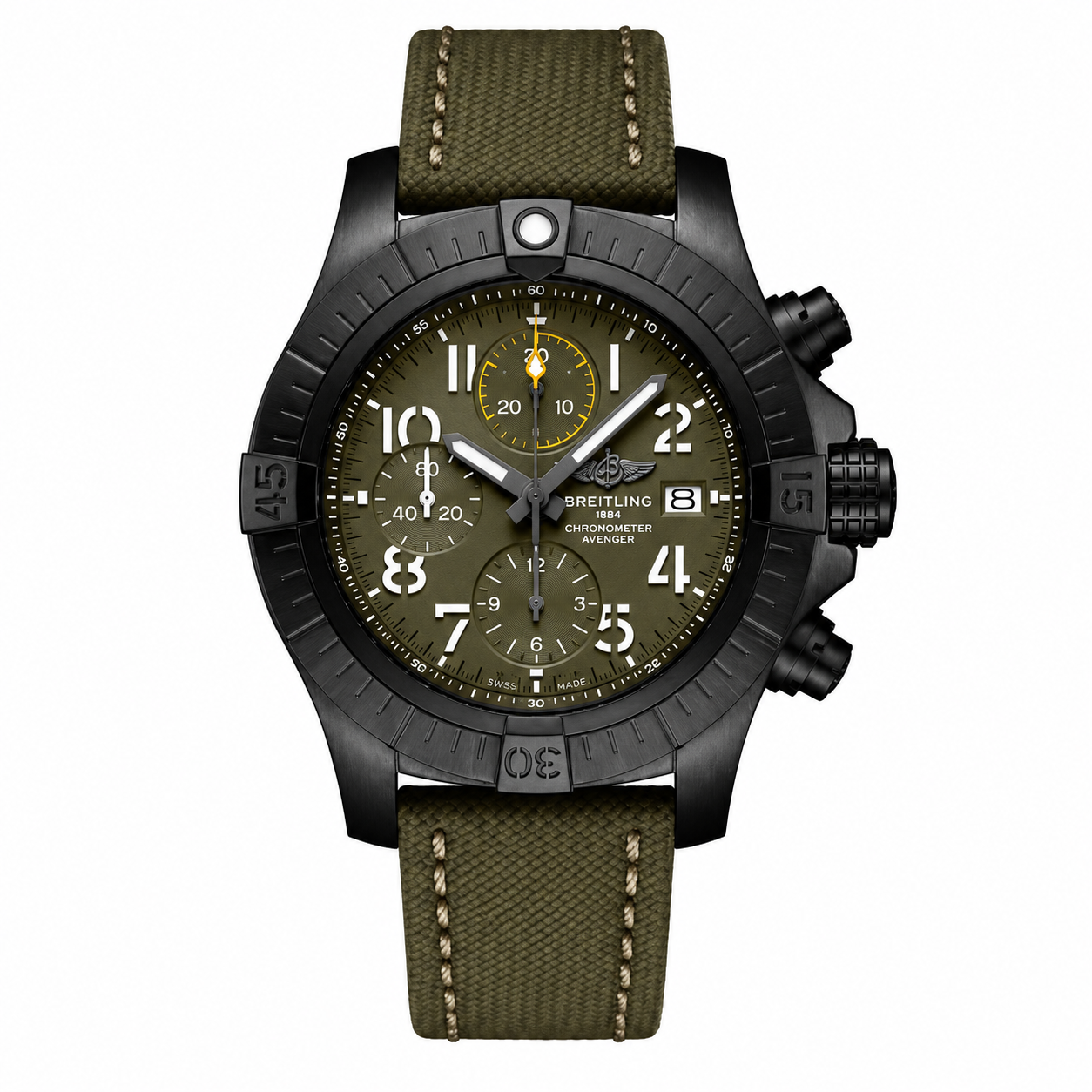 IMG-5881.png Breitling Avenger 45MM Night Mission DLC Green - Image 1